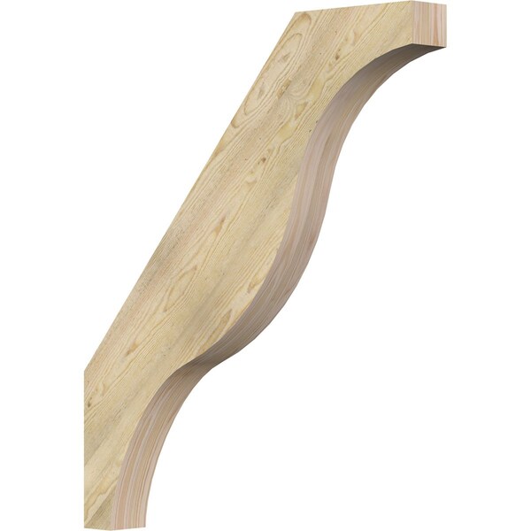 Ekena Millwork 4"W x 34"D x 40"H Funston Rough Sawn Knee Brace, Douglas Fir BRC04X34X40FST00RDF - main